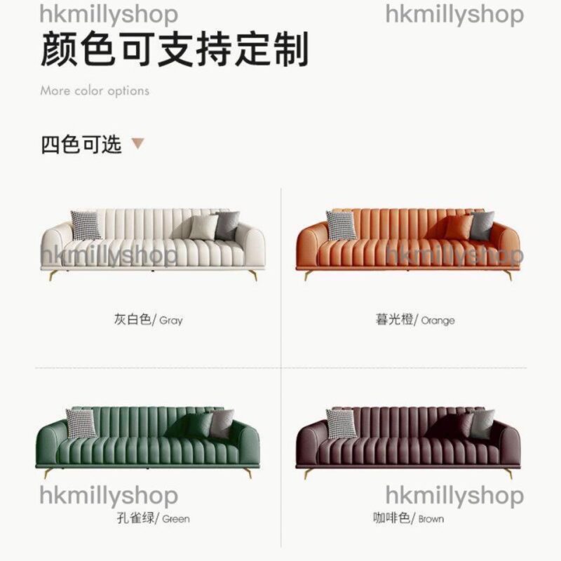A&0594科技布梳化 沙發 直排沙發 雙人位梳化 三人位皮質沙發 - Image 7
