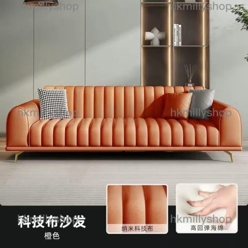 A&0594科技布梳化 沙發 直排沙發 雙人位梳化 三人位皮質沙發 - Image 10