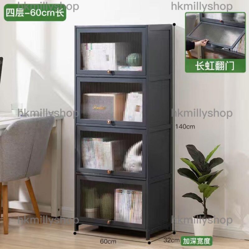 A&0598楠竹材質書櫃 儲物櫃 收納櫃 展示櫃 樂高置物架 - Image 8