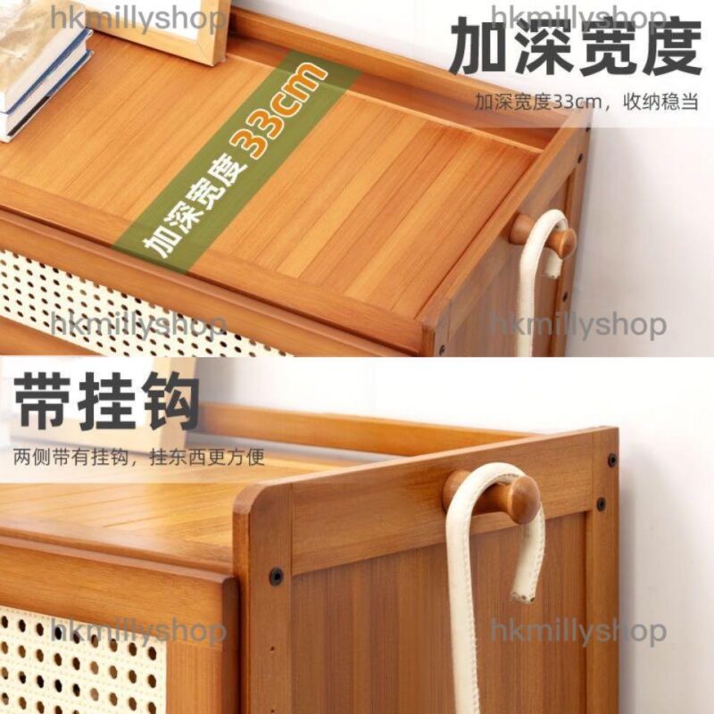 A&1616大容量鞋櫃 楠竹材質鞋架 多層收納櫃 儲物櫃 入門櫃 - Image 4