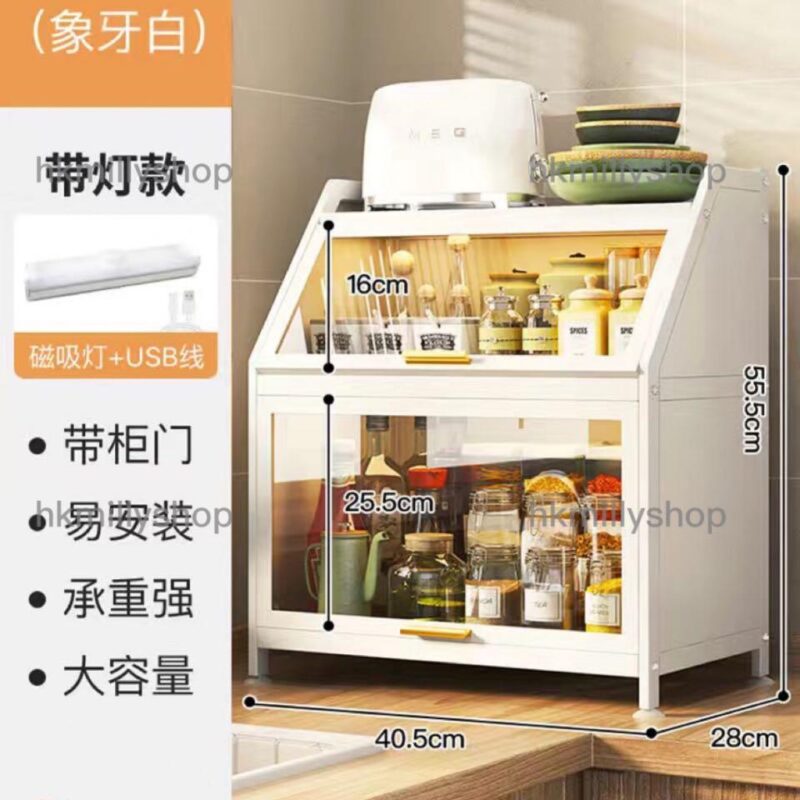A&0626防塵置物架 水杯架 廚房收納架 玻璃茶水櫃 瀝水架 咖啡杯收納櫃 - Image 7