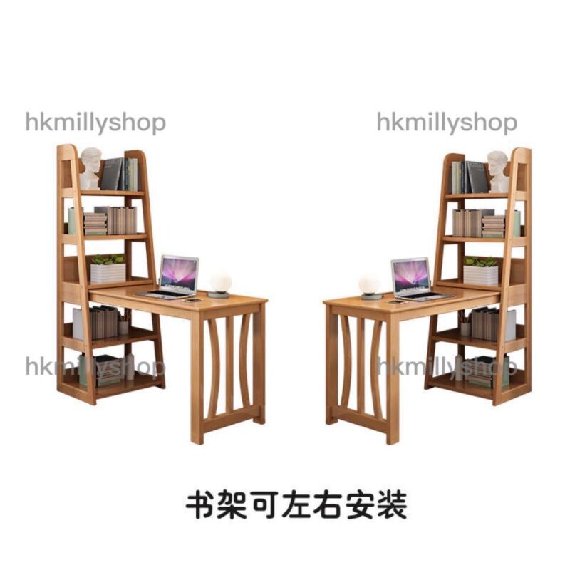 A&0630實木書檯書架組合 L型書桌 電腦椅 電腦枱 寫字台 組合枱櫃 - Image 6