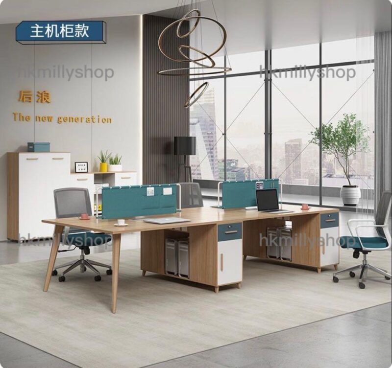 A&0638辦公台 辦公桌 電腦桌 職工枱 職員枱椅 卡座 - Image 2