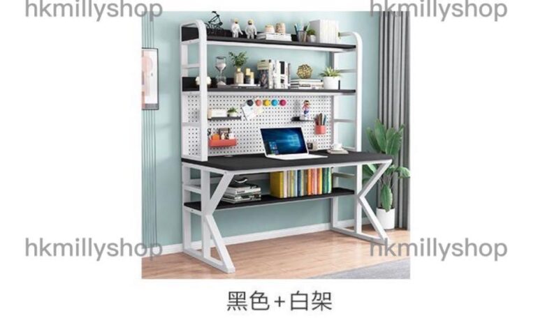 A&0644台式電腦枱 電腦桌 辦公枱 辦公桌 書桌 寫字台 書架一體桌 兒童學習桌 書枱 - Image 6