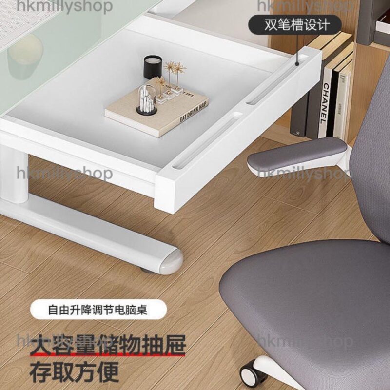 A&0652升降電腦桌帶櫃桶 書枱 書桌 升降桌 學習桌 寫字枱 電腦臺 升降電腦枱 電腦台 - Image 8