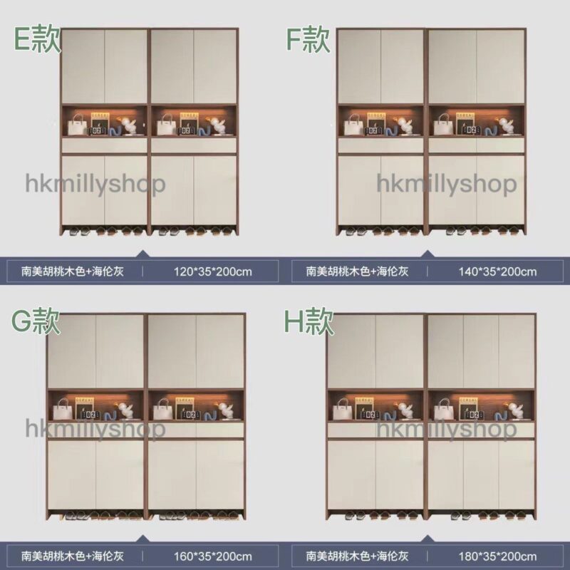 A&0717高身鞋櫃 入門櫃 門廳櫃 隔斷櫃 玄關櫃 入戶櫃 門口儲物櫃 收納櫃 大容量鞋櫃 鞋架 簡約大氣置物櫃 - Image 8