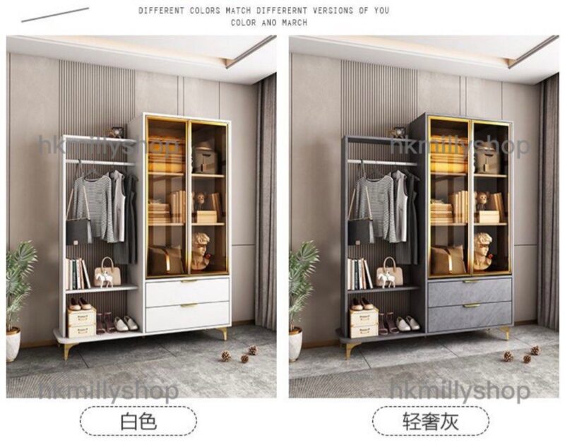 A&0721時尚衣帽架 實木衣帽櫃 臥室儲物架 - Image 5