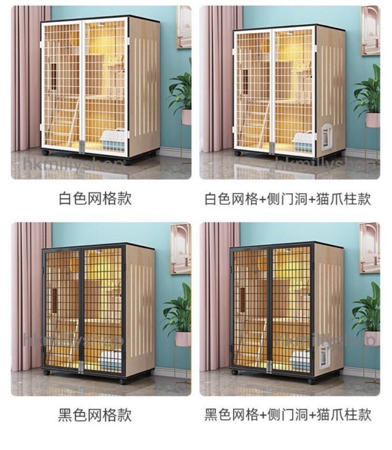 A&0751貓屋自由出入口貓爬架貓籠貓別墅三層四層貓櫃豪華貓舍貓屋貓窩 - Image 5