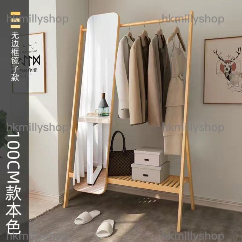 A&0757衣架 全身鏡置物架 衣帽架 掛衣架 試衣鏡 穿衣鏡 落地衣帽櫃 - Image 8
