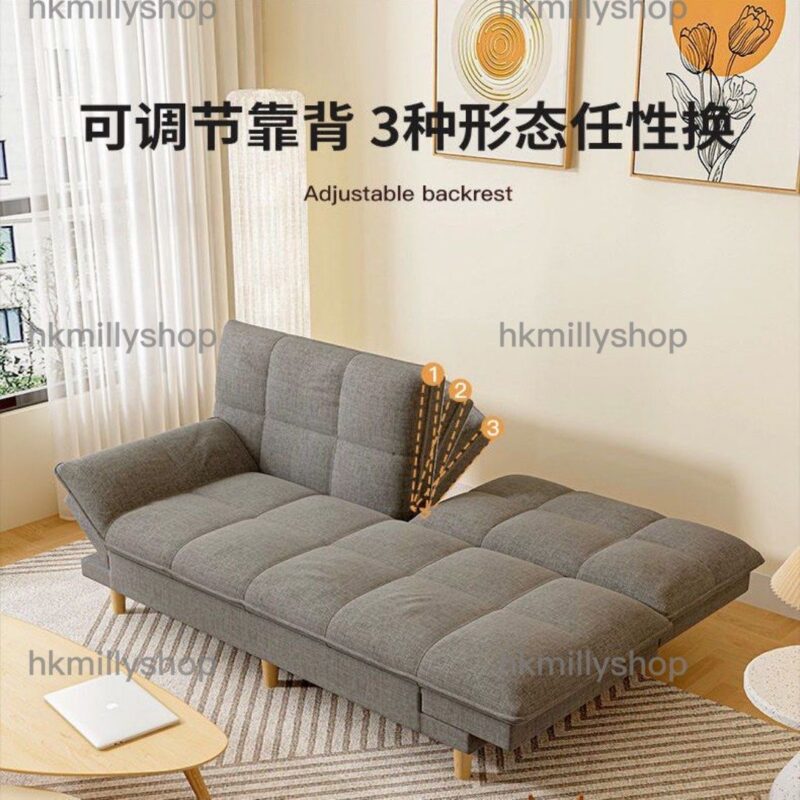 A&0782折疊沙發床 布藝梳化床 多功能梳化 小戶型沙發多檔位調製 休閒靠背椅 - Image 4