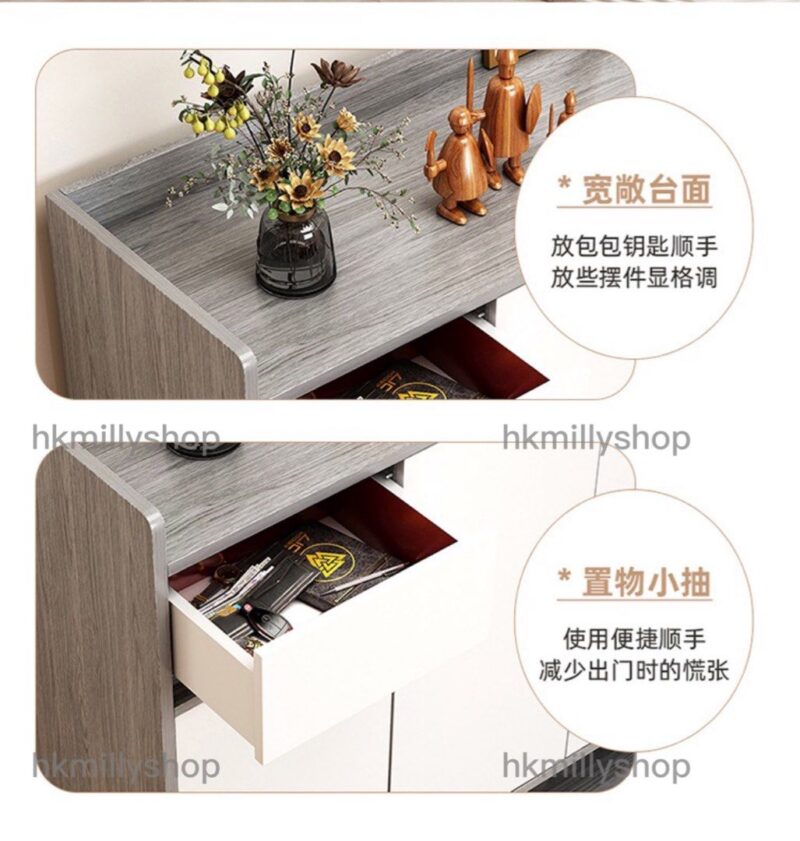 A&0784鞋櫃 儲物櫃 門口收納櫃 鞋架 大容量收納架 - Image 4