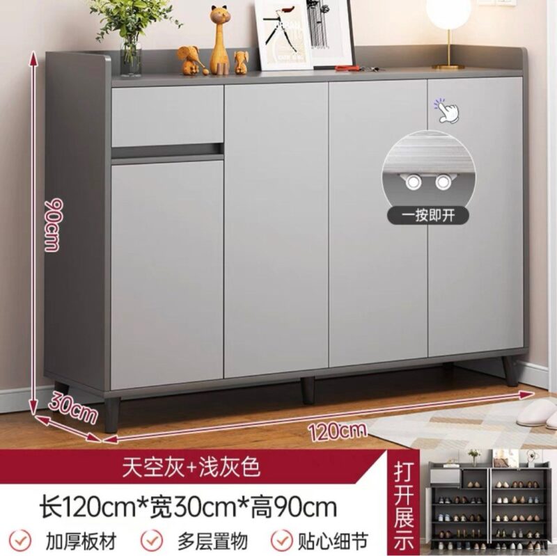 A&0785鞋櫃 儲物櫃 門口收納櫃 鞋架 大容量收納架 - Image 6