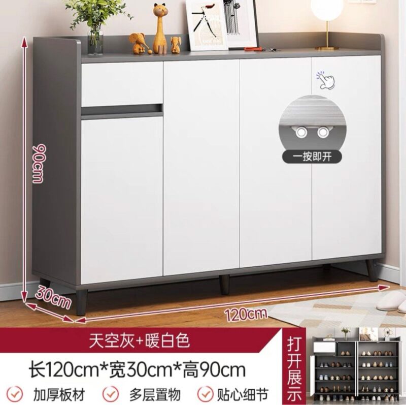 A&0785鞋櫃 儲物櫃 門口收納櫃 鞋架 大容量收納架 - Image 5