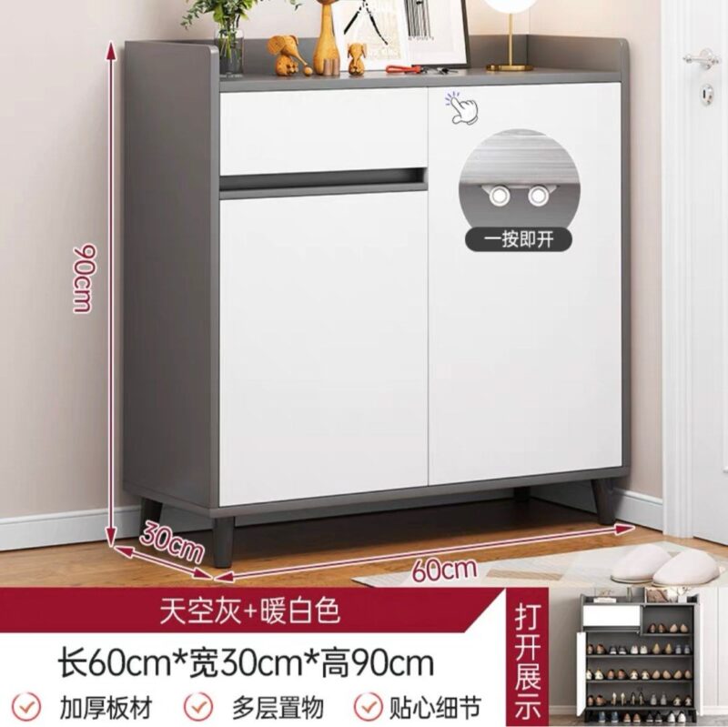 A&0785鞋櫃 儲物櫃 門口收納櫃 鞋架 大容量收納架 - Image 3