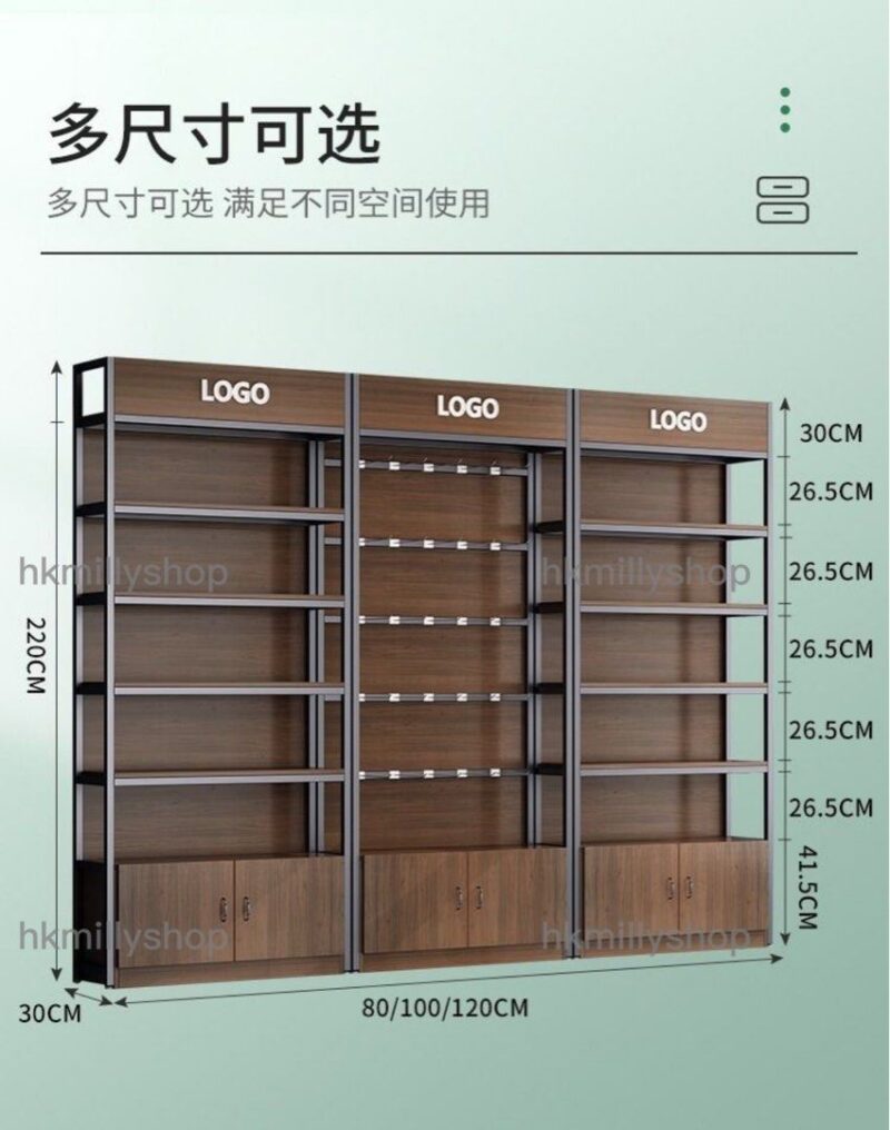 A&0786展示櫃 貨架 手機配件展示架 零食母嬰美甲陳列貨架 陳列櫃 便利店置物櫃 超市儲物櫃 收納架 多層櫃 掛鉤櫃子 - Image 10