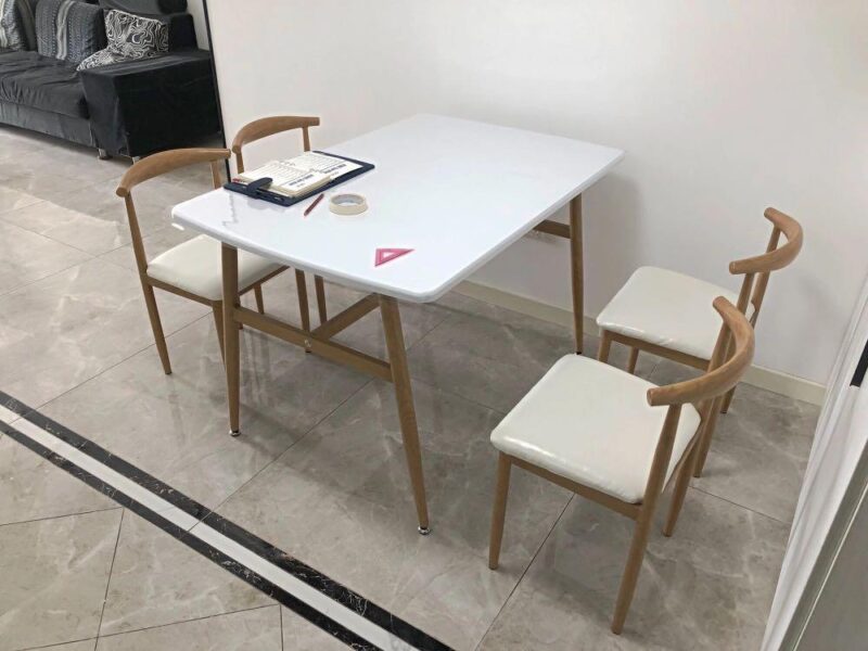 A&0822餐枱餐桌椅組合咖啡店桌子奶茶店桌椅餐椅 - Image 8