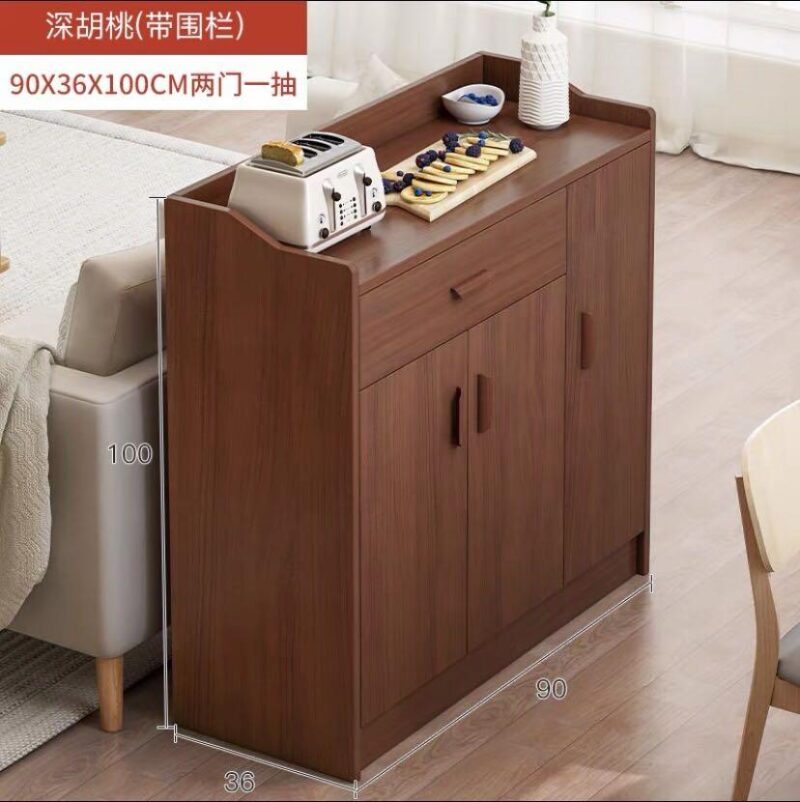 A&0831餐邊櫃簡約茶水櫃多功能儲物櫃收納櫃酒櫃碗櫃廚房置物架 - Image 3