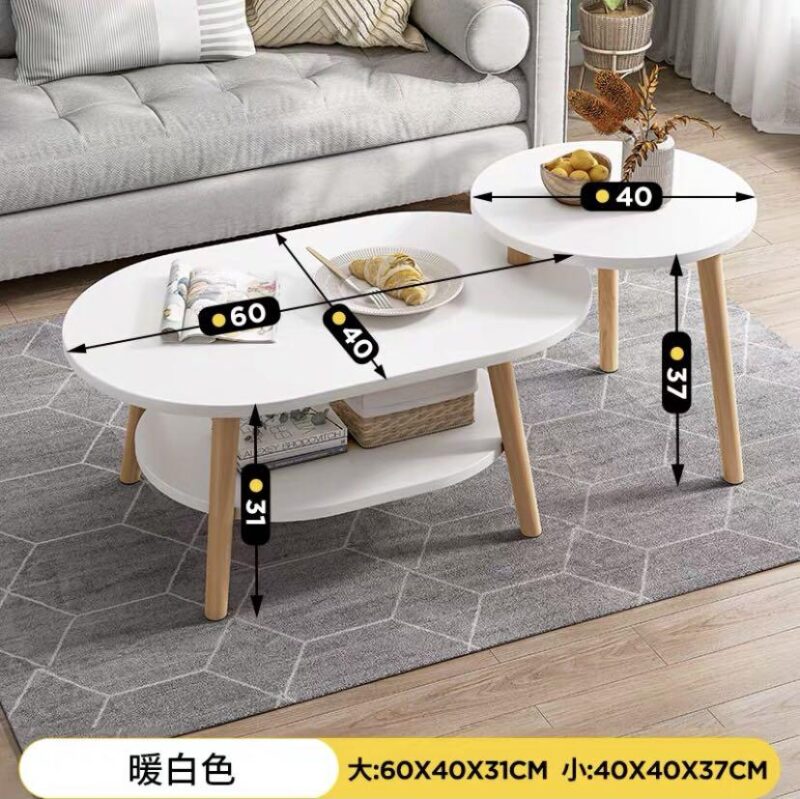 A&0832茶几 雙層實用小桌子 邊几 - Image 3
