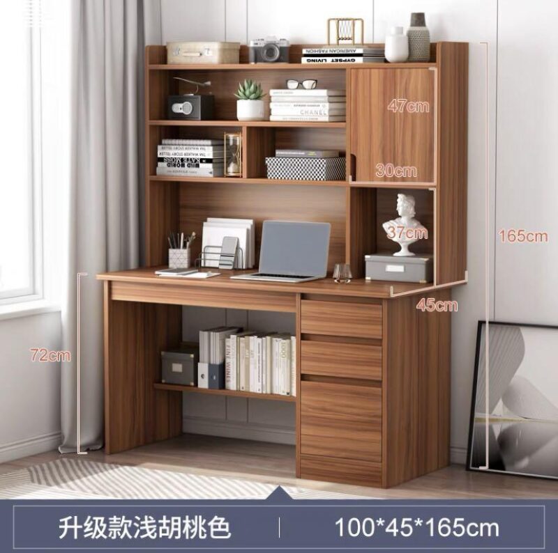 A&0834書枱 書桌 學習枱 寫字枱書架一體組合櫃 - Image 6