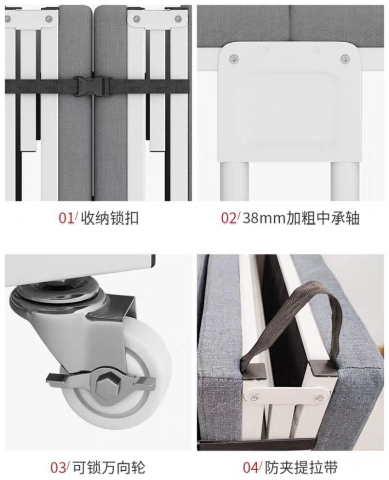 A&0844午休折疊床 單人床 陪護床 辦公室休息床架升級款乳膠墊 - Image 7