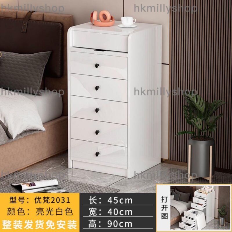 A&0891免安裝梳妝台 床頭櫃 化妝台 梳妝枱 儲物櫃帶椅子 - Image 6