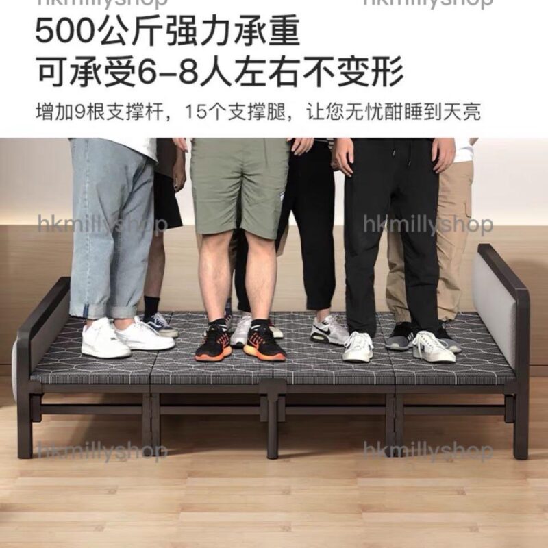 A&1014折疊床 摺床 免安裝床架 單人床 雙人床 午睡床 午休床 硬板床 便捷式床架 可折疊 可移動 全新包送貨 - Image 5