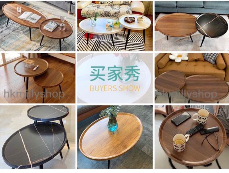 A&1035簡約茶几 客廳咖啡桌 創意圓形茶桌 茶枱 邊幾 簡約小茶几 - Image 9