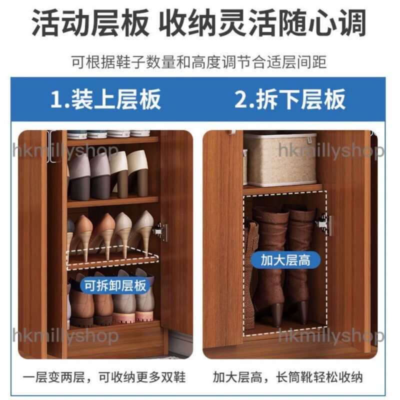 A&1042大容量鞋櫃入門櫃門廳櫃鞋架收納櫃玄關櫃儲物櫃置物櫃 - Image 3