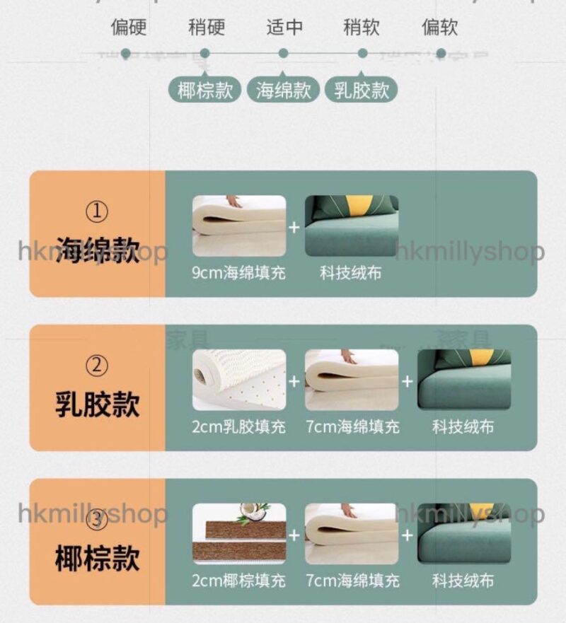 A&1054沙發床 梳化床 輕奢時尚沙發 多功能折疊床 推拉床 - Image 8