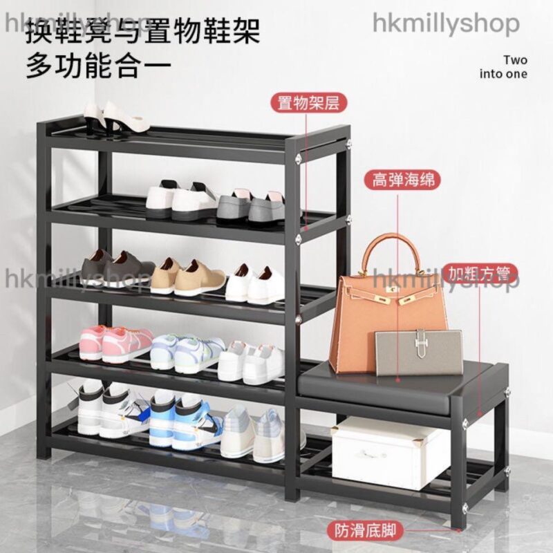 A&1059簡易鞋架鞋櫃換鞋凳入門凳子門口收納架 - Image 3