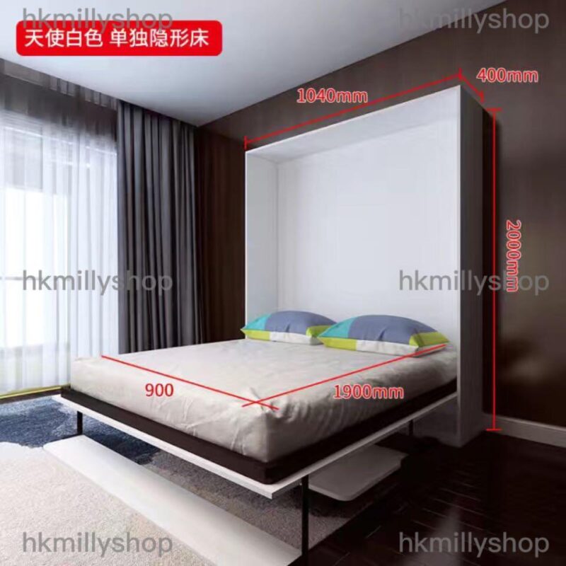 A&1091隱形床 折疊床 單人床 雙人床 書架組合床 多功能板床 - Image 9