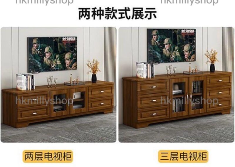 A&1114實木電視櫃 加高款客廳收納櫃 儲物櫃 置物櫃 落地櫃 高身組合地櫃 邊櫃 - Image 5