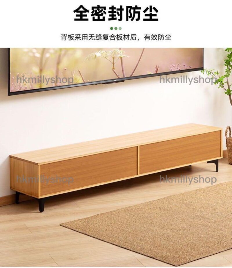 A&1116電視櫃 客廳收納櫃 楠竹材質儲物櫃 置物櫃 落地櫃 組合地櫃 邊櫃 - Image 5