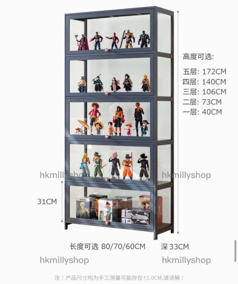 A1118手辦櫃展示櫃亞克力材質收納櫃儲物櫃仿玻璃櫃透明櫃 - Image 10