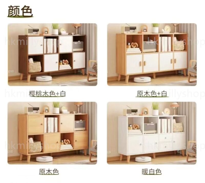 A&1207兒童書櫃置物櫃儲物櫃展示櫃收納櫃落地書架客廳櫃 - Image 5