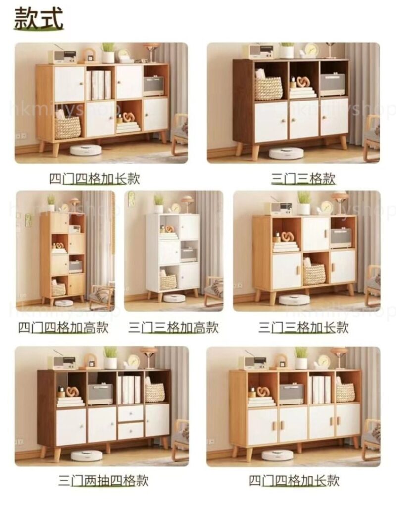 A&1207兒童書櫃置物櫃儲物櫃展示櫃收納櫃落地書架客廳櫃 - Image 4
