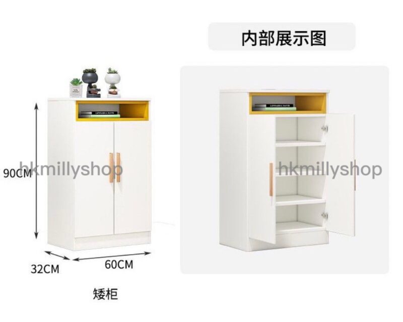 A&1245大容量鞋櫃 入門櫃 門廳櫃 玄關櫃 隔斷櫃 高身鞋櫃 鞋架 儲物櫃 門口收納櫃 邊櫃 高身櫃 酒櫃 - Image 8