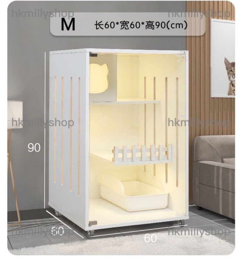A&1252貓爬架 實木貓籠 貓別墅 三層四層貓櫃 豪華貓舍 貓屋 貓窩 - Image 4