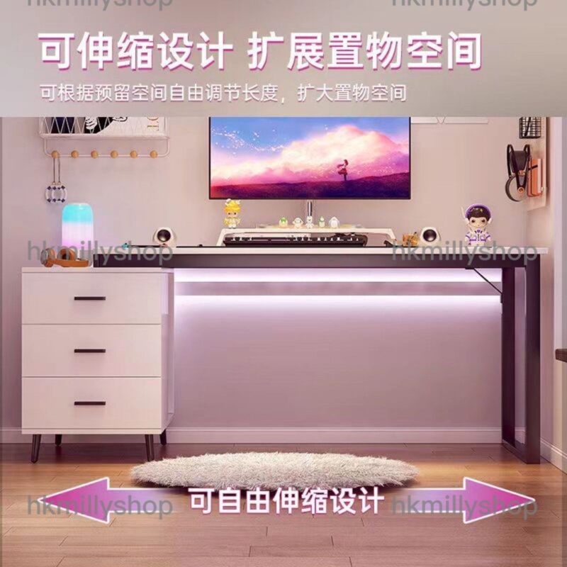 A&1259電腦桌 書桌櫃桶組合枱 書枱 寫字台 伸縮枱 學習桌 簡易儲物枱 桌子全新包送貨 - Image 7