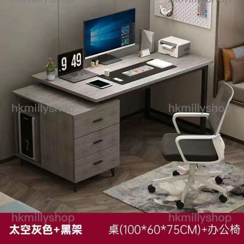 A&1259電腦桌 書桌櫃桶組合枱 書枱 寫字台 伸縮枱 學習桌 簡易儲物枱 桌子全新包送貨 - Image 5