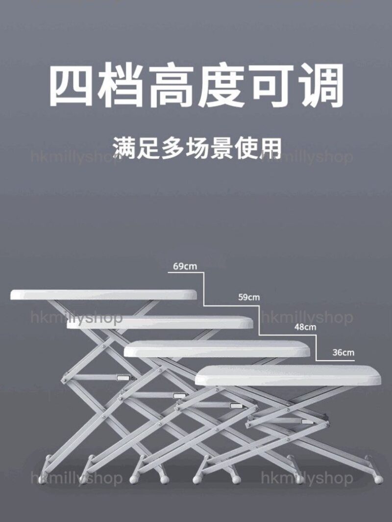 A&1302折疊桌子 餐桌 寫字枱 升降枱 簡便桌子 書桌 咖啡桌 便捷式茶几 電腦桌多用途小桌子 - Image 4