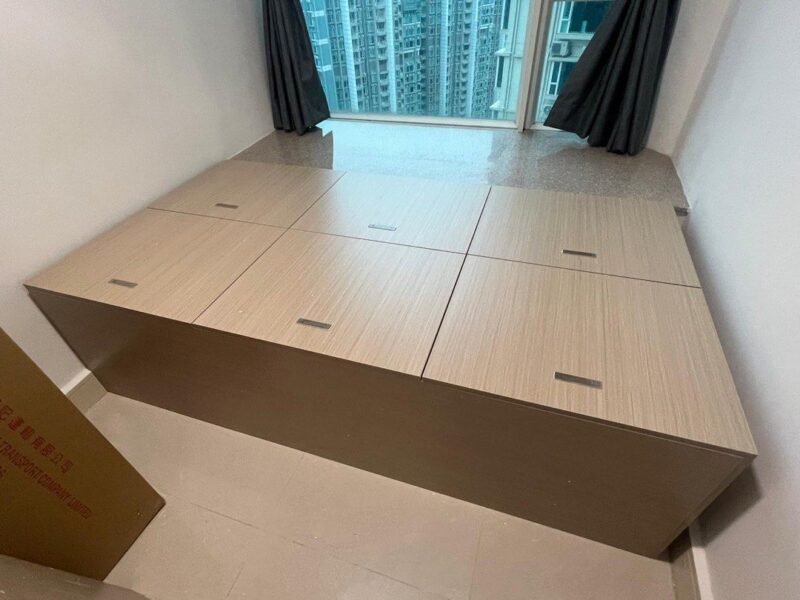A&1316定制尺寸儲物床日式榻榻米床架單人床雙人床抽屜床櫃桶床高箱床平板床多功能儲物床收納床 - Image 7