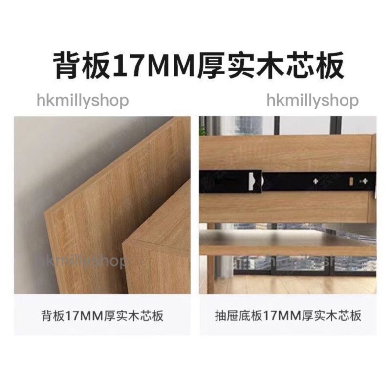 A&1319高架床 半高床 儲物床 榻榻米 收納床 兒童床 梯櫃床 抽屜床 櫃桶床 大容量收納床 床架 單人床 雙人床 可定制尺寸 全新包送貨 - Image 6