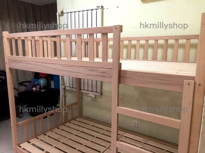 A&1380實木櫸木上下床 床架 兒童床 高低床 寶寶床 子母床 實木成人床 雙層床 上下鋪 碌架床 上下同寬 全新包送貨 - Image 5