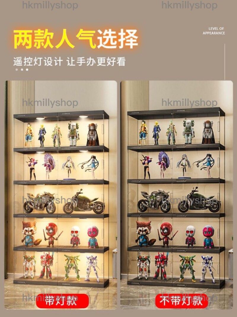 A&1387樂高櫃展示櫃積木櫃防塵櫃高櫃亞克力櫃透明櫃油壓櫃手辦櫃收納櫃玩具櫃模型櫃 - Image 3