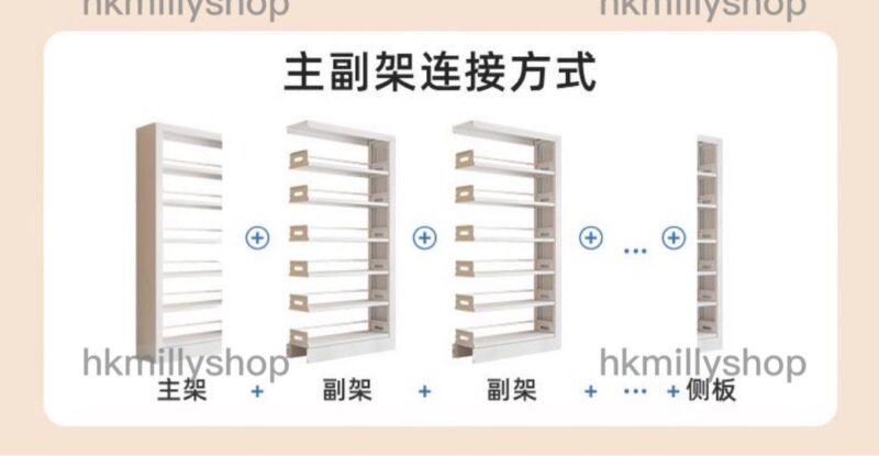 A&1399金屬書櫃 書架 帶防塵門 推拉門 趟門櫃 雜物櫃 儲物櫃 多層收納櫃 置物架 貨架 展示架 防灰塵櫃子 - Image 8