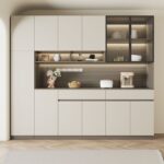 A&1406實木生態板餐邊櫃 鞋櫃 可訂製尺寸 隔斷櫃 玄關櫃 酒櫃 儲物櫃 茶水櫃 入門櫃 頂天立地收納櫃 高身櫃 全新包送貨