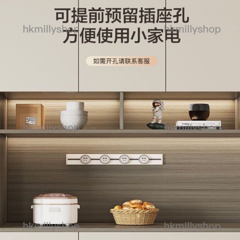 A&1406實木生態板餐邊櫃 鞋櫃 可訂製尺寸 隔斷櫃 玄關櫃 酒櫃 儲物櫃 茶水櫃 入門櫃 頂天立地收納櫃 高身櫃 全新包送貨 - Image 5