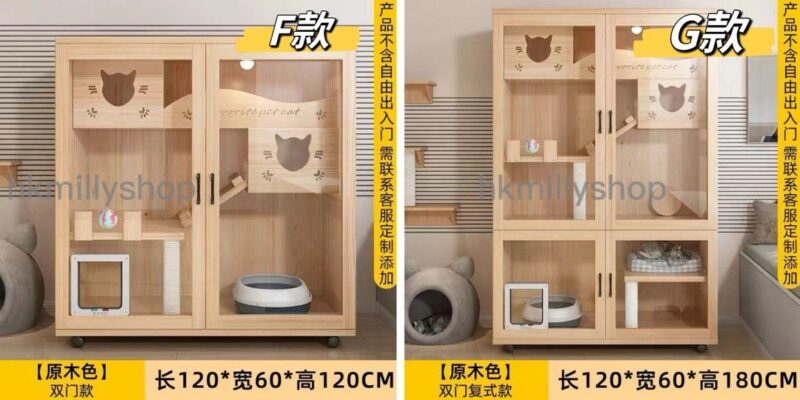 A&1410貓屋 貓咪豪華別墅 貓咪房子貓籠 貓櫃子 兩層貓籠 三層貓籠 貓室 - Image 10