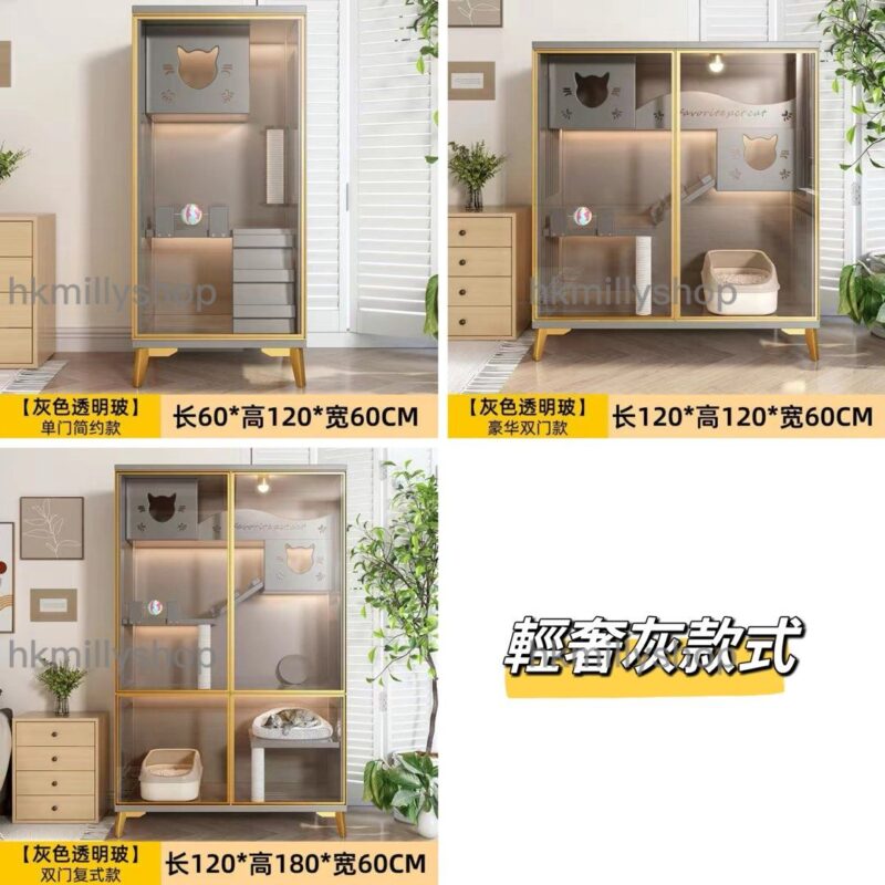 A&1410貓屋 貓咪豪華別墅 貓咪房子貓籠 貓櫃子 兩層貓籠 三層貓籠 貓室 - Image 11